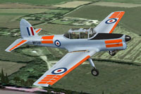 Screenshot of De Havilland Chipmunk WK591 in flight.