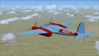 Screenshot of DeHavilland Mosquito N6867C in flight.