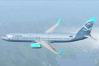 Screenshot of Boeing 737-800 in typical Australian colors.