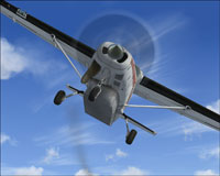 Screenshot of Cessna C208B in flight.