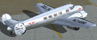 Screenshot of Delta Airlines Lockheed Electra L10A on the ground.