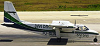 Screenshot of Divi Divi Britten-Norman BN-2 on runway.
