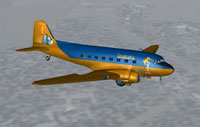 Screenshot of Douglas DC-3 Casablanca in flight.