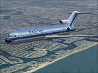 Screenshot of EAL Boeing 727-200 in flight.