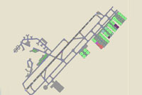 Overview of London Stansted Airport.