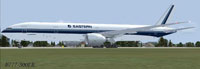 Screenshot of Eastern Airlines Boeing 777-300ER on the ground.
