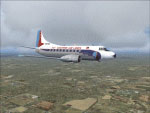 Screenshot of Eastern Airlines Martin 4-0-4 in flight.