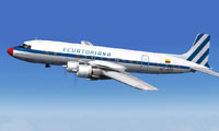 Screenshot of Ecuatoriana Douglas DC-6B in flight.