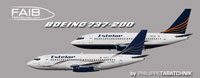 Profile views of Estelar Latinoamerica Boeing 737-200 ADV.
