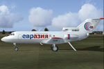 Screenshot of Eurasia Yak-40 on the ground.