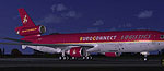 Screenshot of EuroConnect McDonnell Douglas MD-11F on the ground.