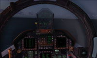 Screenshot of F-18 Hornet virtual cockpit.