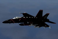 Screenshot of F-18E Black Ops VX9 Vampires 333 in flight.