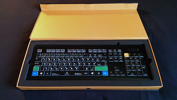 Perfectly cut foam keeps the keyboard safe and secure while in transit.