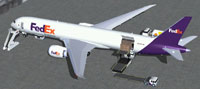 Screenshot of FedEx Boeing 787-9 Cargo Version with ground services.
