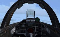 View from Saab Viggen cockpit.