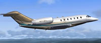 Profile view of Flight Options LLC Citation X in flight.
