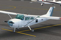 Screenshot of Flight Simulator Network Cessna 172 on the ground.