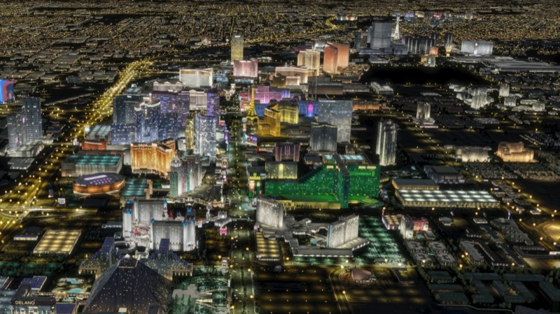 Las Vegas using FlyTampa scenery in P3D.