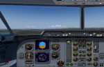 Screenshot of Fokker 50 panel.