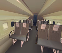 Screenshot of Fokker 50 interior.