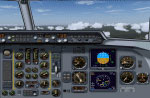 Screenshot of Fokker 50 panel.