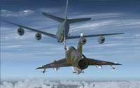 Screenshot of mid air refueling in process.