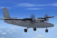 Screenshot of French Air Force Twin Otter in flight.