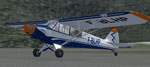 Screenshot of French Alps Piper Super Cub.