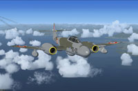 Screenshot of French Meteor NF11 in flight.
