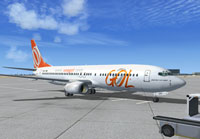 Screenshot of GOL Boeing 737-800 on the ground.