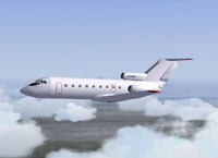 Screenshot of GST Aero YK40 in flight.