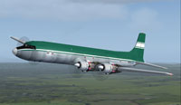 Screenshot of Gomez And Warra Douglas DC-7CF in flight.
