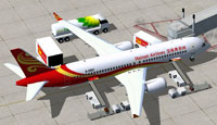 Screenshot of Hainan Airlines Comac C919 and ground services.