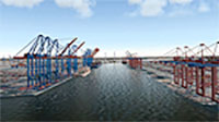 Hamburg docks.