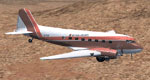 Screenshot of Hawthorne Nevada Airlines DC-3 in flight.