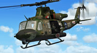 Screenshot of Hellenic Air Force Bell UH-1Y Venom in the air.