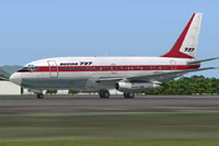 Screenshot of House Colors Boeing 737-200 on the ground.