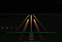 Screenshot of runway lights.