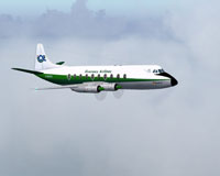 Screenshot of Inter City Viscount 724 in flight.