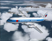 Screenshot of Intercargo Services Vanguard 953F in flight.