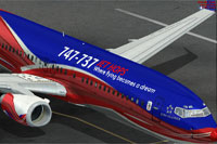 Screenshot of Jet Hops B737-800 on runway.