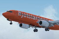 Screenshot of Jetstar Australia Boeing 737 in flight.