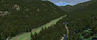 Screenshot of Johnson Creek Airport scenery.