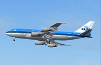 Screenshot of KLM Boeing 747-300 in flight.