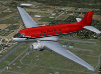 Screenshot of Ken Borek Air Ltd Douglas DC-3 in flight.