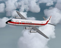 Screenshot of Kestrel International Viscount 815 in flight.