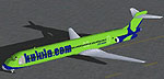 Screenshot of Kulula.com McDonnell Douglas MD-82 on the ground.