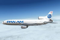 Screenshot of Pan AM Lockheed L-1011 TriStar in flight.