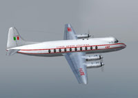 Screenshot of LAI Vickers Viscount 785 in flight.